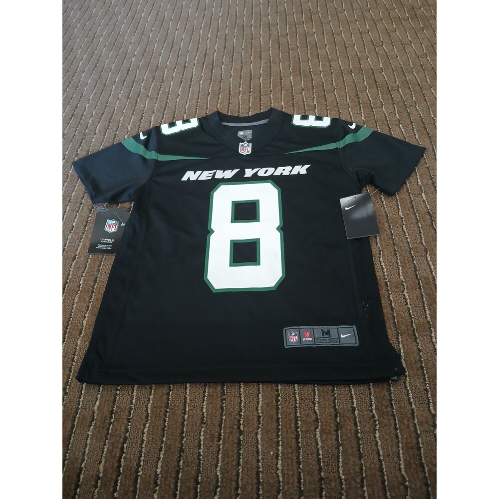 Nike On Field New York Jets Aaron Rodgers # 8 NFL Jersey Boys Size Medium NEW